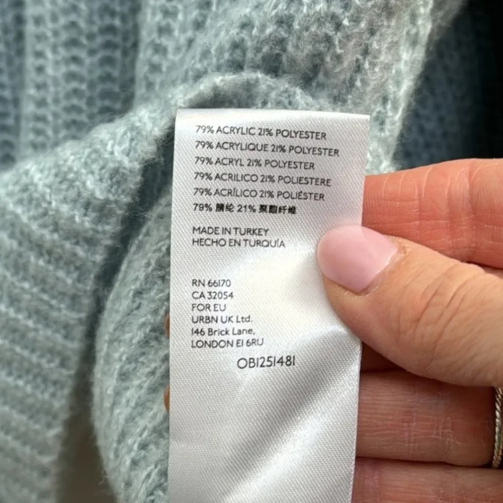 Anthropologie Maeve Baby Blue Knit Sweater Size XL - Picture 6 of 8